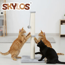 Skylos Cat Tree Scratching Post Wooden Furniture Stand With Ball Toy - thumbnail 9