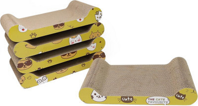 Divchi Cat Scratching Board 5 Pcs Cat Scratching Pad With Catnip  Cats Scratchers  Pet Cardboard  Bed For Kitty - image 1