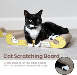 Divchi Cat Scratching Board 5 Pcs Cat Scratching Pad With Catnip  Cats Scratchers  Pet Cardboard  Bed For Kitty - thumbnail 2