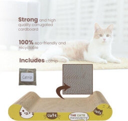Divchi Cat Scratching Board 5 Pcs Cat Scratching Pad With Catnip  Cats Scratchers  Pet Cardboard  Bed For Kitty - thumbnail 4