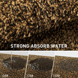 Prime Plus Brown Large Non Slip Rubber Back Door Barrier Mat Hallway Kitchen Floor Rug 80 X 140Cm - thumbnail 6