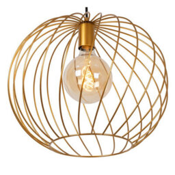 Lucide Danza Large Single Pendant Matt Gold - thumbnail 4