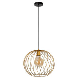 Lucide Danza Large Single Pendant Matt Gold - thumbnail 3