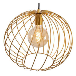Lucide Danza Large Single Pendant Matt Gold - thumbnail 8