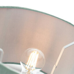 Happy Homewares Modern And Elegant Mint Plain Linen Fabric Drum Lamp Shade Maximum - thumbnail 5