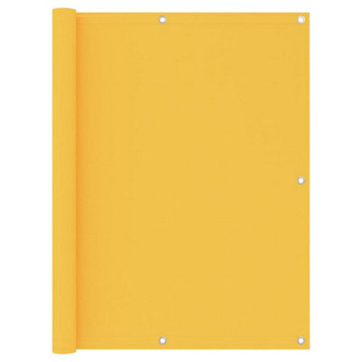Berkfield Balcony Screen Yellow 120X500 Cm Oxford Fabric - image 1