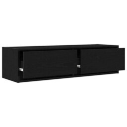 Berkfield Tv Cabinet Black Oak 100X31X25,5 Cm Engineered Wood - thumbnail 5
