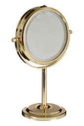 Orsina Cassini Gold Finish Small Led Table Mirror - thumbnail 3