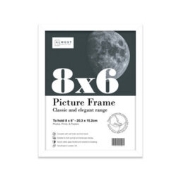 8X6 White Picture Frame (15.2 X 20.3Cm) Poster, Photo, Artwork, Gallery Wall Or Print - thumbnail 1