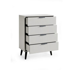 Julian Bowen Alba 4 Drawer Wide Chest - Silk Grey - thumbnail 4