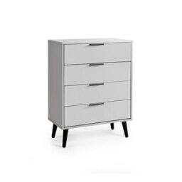 Julian Bowen Alba 4 Drawer Wide Chest - Silk Grey - thumbnail 3