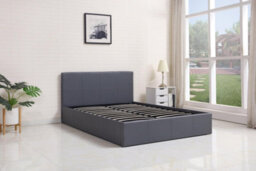 Kosy Koala Grey 3Ft Single Side Lift Ottoman Storage Bed Gas Lift Leather Bed Frame - thumbnail 1