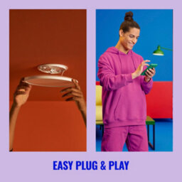 Wiz Tunable White And Rgb Aura Smart Connected Wifi Ceiling Mounted Light Black With App Control - thumbnail 3