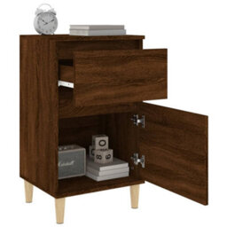 Berkfield Elegant Bedside Cabinets 2 Pcs Brown Oak 40X35X70 Cm - thumbnail 5