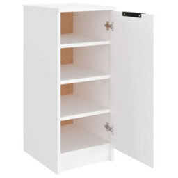Berkfield Sturdy Shoe Cabinet White 30X35X70 Cm Engineered Wood - thumbnail 6