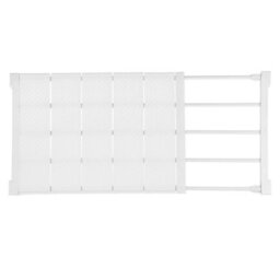Living And Home White Extendable Wardrobe Storage Divider Adjustable Wall Mounted Storage Shelf W 80 Cm - thumbnail 4