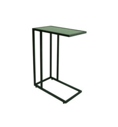 Aspect Furniture Bellini C Shape Table,sofa/side/end/laptop Table-Black Tempered Glass - thumbnail 4
