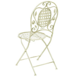 Beliani Set Of 2 Garden Chairs Bivio Folding Metal Light Green - thumbnail 5
