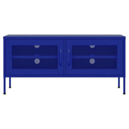 Walplus Tv Cabinet Navy Blue 105X35X50 Cm Steel - thumbnail 3