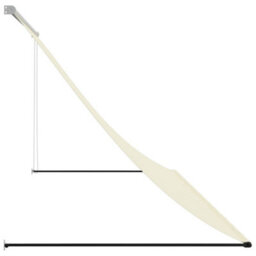 Walplus Retractable Awning Garden Sun Shade Canopy Gazebo For Back Door, Porch, Patio Cream 300X150 Cm Fabric And Steel - thumbnail 4