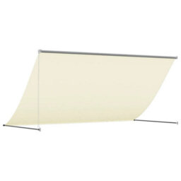 Walplus Retractable Awning Garden Sun Shade Canopy Gazebo For Back Door, Porch, Patio Cream 300X150 Cm Fabric And Steel - thumbnail 5
