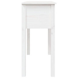 Berkfield Classic Console Table White 100X35X75 Cm Solid Wood Pine - thumbnail 8