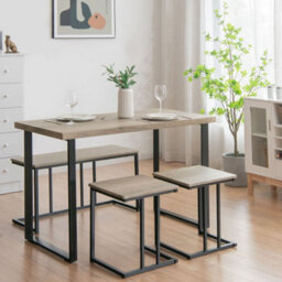 4-Piece Dining Table And Chair Set, Kitchen Table With Bench - thumbnail 5