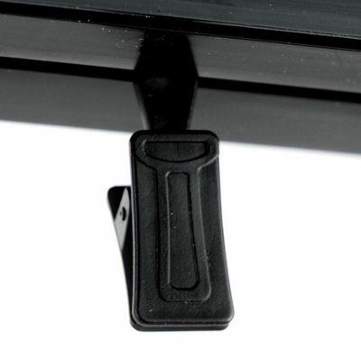 Curtain Pole Rail Track Pvc Clips  - 10 Pcs Black - Accessories For Curtain Rail Track