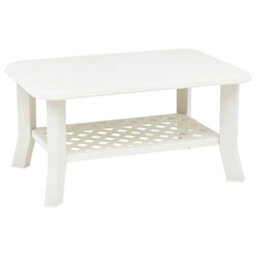 Walplus Coffee Table White 90X60X46 Cm Plastic