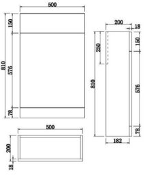 Aveli Bathroom Vanity Unit Basin Sink 900mm Toilet Combined Furniture Right Hand Grey - thumbnail 8