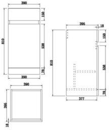 Aveli Bathroom Vanity Unit Basin Sink 900mm Toilet Combined Furniture Right Hand Grey - thumbnail 7
