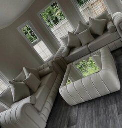 Stratus Interiors Oyster Lined Fabric Sofa - 3 Seater Sofa For Livingroom - thumbnail 6