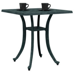 Berkfield Garden Table Green 53X53X53 Cm Cast Aluminium - thumbnail 4