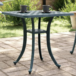 Berkfield Garden Table Green 53X53X53 Cm Cast Aluminium - thumbnail 1