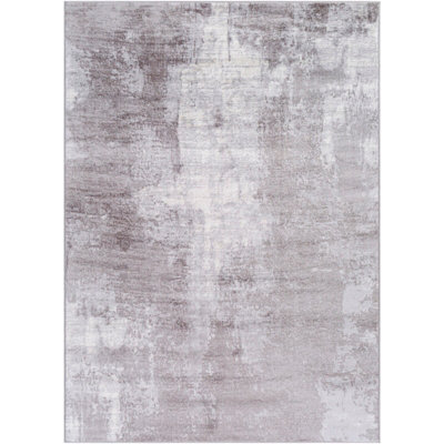 Livabliss Wanderlust-Abstract Taupe Grey Black Modern Marble Living Dining Bedroom Rug 120 X 170 Cm Easy Care, Non Shedding - image 1
