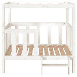 Vidaxl Dog Bed White 105.5X83.5X100 Cm Solid Wood Pine - thumbnail 5