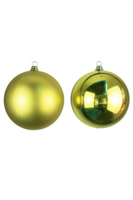 Christmas Tree World 25Cm Gold Bauble Set Shiny/matte (4 Pc) - image 1