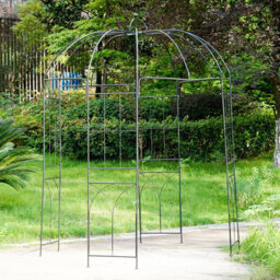 Gr8 Garden Metal Garden Rose Arch Trellis Bird Cage Shape Arbour Gazebo Pergola Pavilion - thumbnail 5