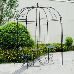 Gr8 Garden Metal Garden Rose Arch Trellis Bird Cage Shape Arbour Gazebo Pergola Pavilion - thumbnail 6