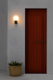 Luminosa Lighting Luminosa Moon Outdoor Modern Wall Lamp Dark Grey 1X E27 Ip44 - thumbnail 2
