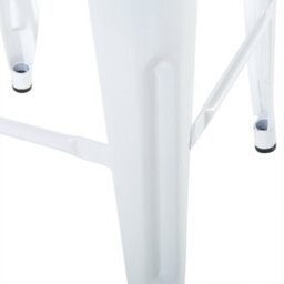 Wyld And Coco White 60Cm Stackable Industrial Bar Stools Set Of 2 - Counter Height - thumbnail 7