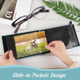 2 Pack Small Photo Albums 6X4 Slip In Photo Album  200 Pages Photo Album Books - thumbnail 6
