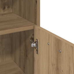 Berkfield Durable Bathroom Cabinet Artisan Oak 30X30X95 Cm Engineered Wood - thumbnail 9