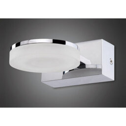 Luminosa Lighting Luminosa Nimbus Wall Lamp 1 Light 5W Led 3000K, 450Lm, Polished Chrome/frosted Acrylic - thumbnail 2