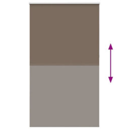 Berkfield Roller Blind Blackout Coffee 140X230 Cm Fabric Width 136.6 Cm Polyester - thumbnail 5