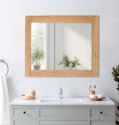 Hallowood Furniture Waverly Oak - Oak Framed Mirror (Mir930) - thumbnail 1