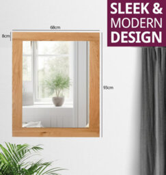 Hallowood Furniture Waverly Oak - Oak Framed Mirror (Mir930) - thumbnail 3