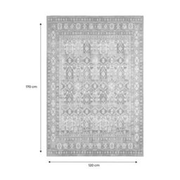 Sweeek - Multicolored Oriental/persian Pattern Indoor Rug Tomo 160X120X0.5 Cm - thumbnail 6