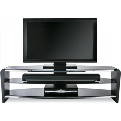 "Alphason Francium 1400 Black Tv Stand For Up To 65"" Tvs" - image 1