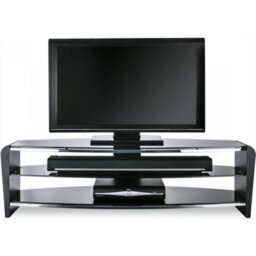 "Alphason Francium 1400 Black Tv Stand For Up To 65"" Tvs" - thumbnail 1